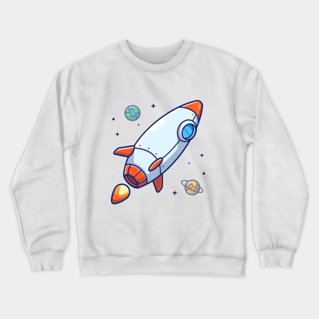 Rocket And Planets Crewneck Sweatshirt by Catalyst Labs